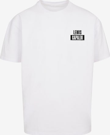 Merchcode Shirt 'Lewis Capaldi' in White: front