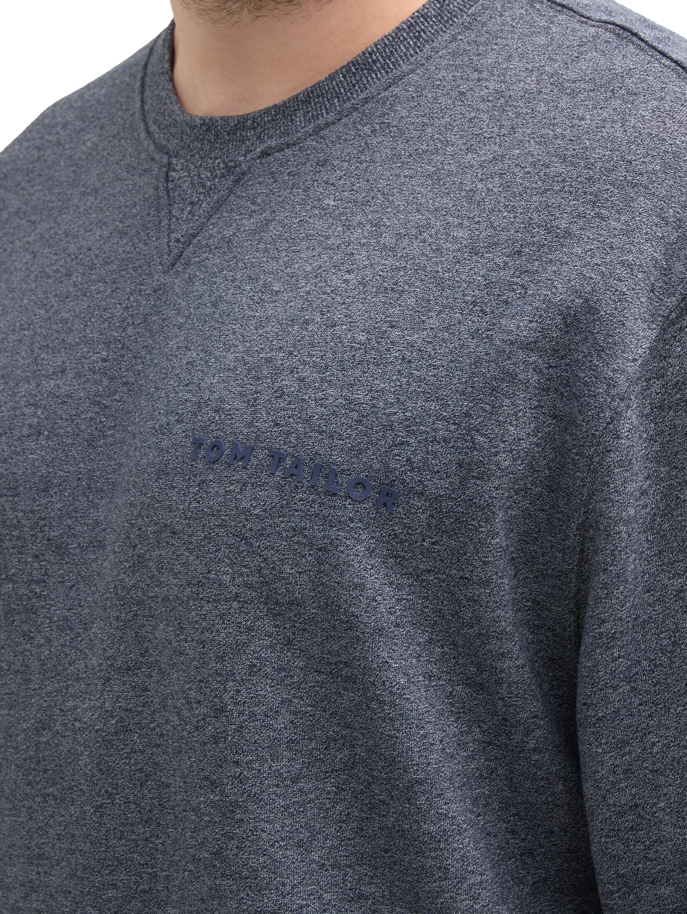 TOM TAILOR Men + Sweatshirt in Blue