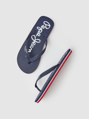 Pepe Jeans T-Bar Sandals in Blue