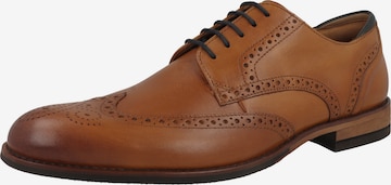Chaussure à lacets CLARKS en marron : devant