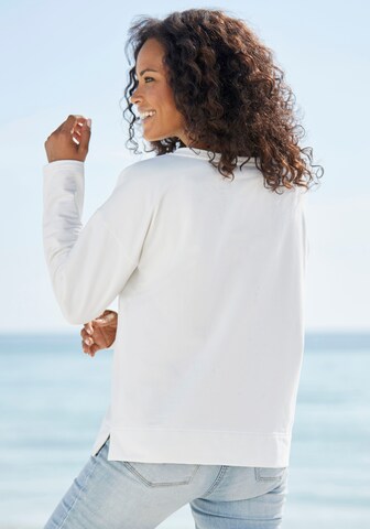 Sweat-shirt Elbsand en blanc