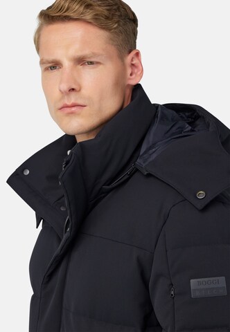 Boggi Milano Winter Coat in Blue