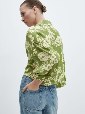 MANGO Bluse 'COLOMA' in Grün