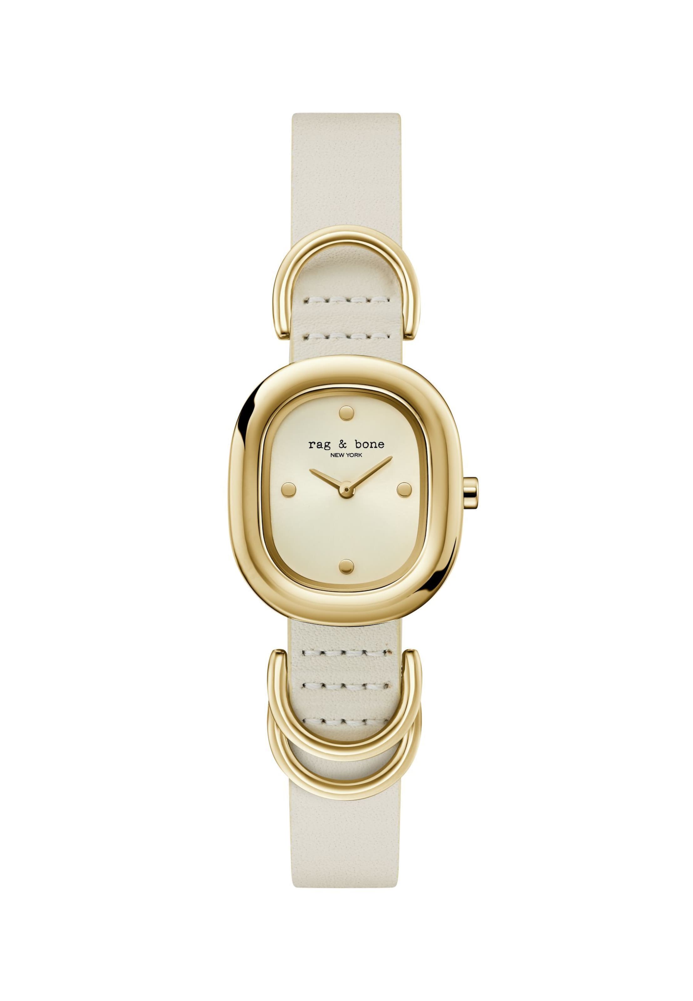 rag & bone Analoguhr ' Rory ' in One Size in gold / weiß, Produktansicht
