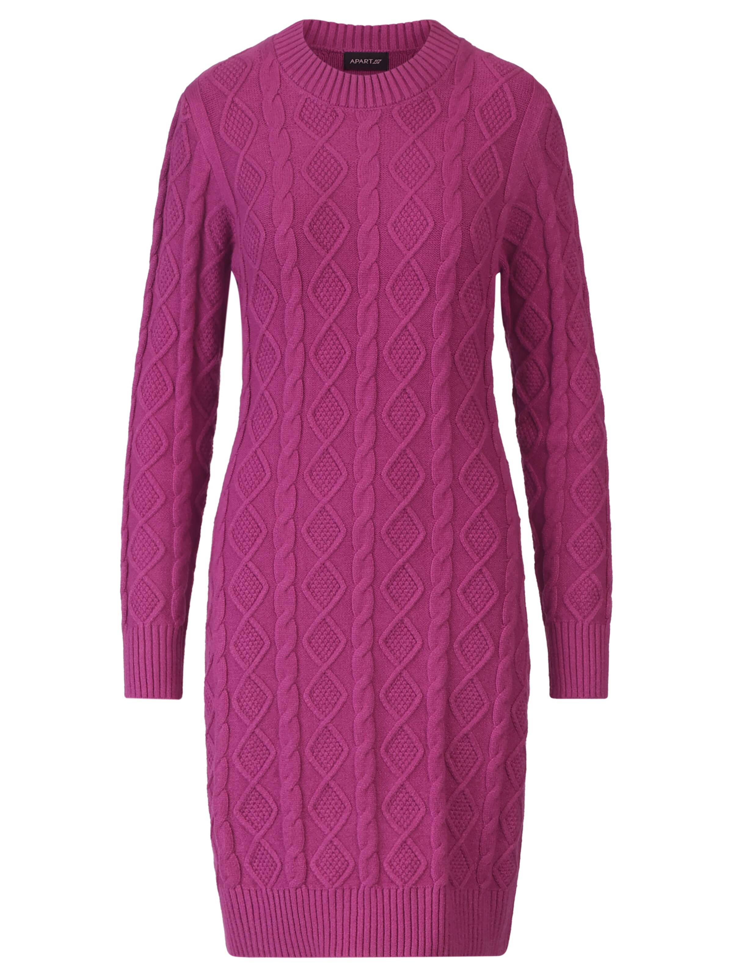 APART Knitted dress in Purple: front