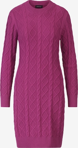 APART Knitted dress in Purple: front
