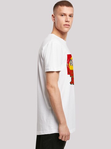 F4NT4STIC Shirt 'Tom And Jerry Chase Scene' in White