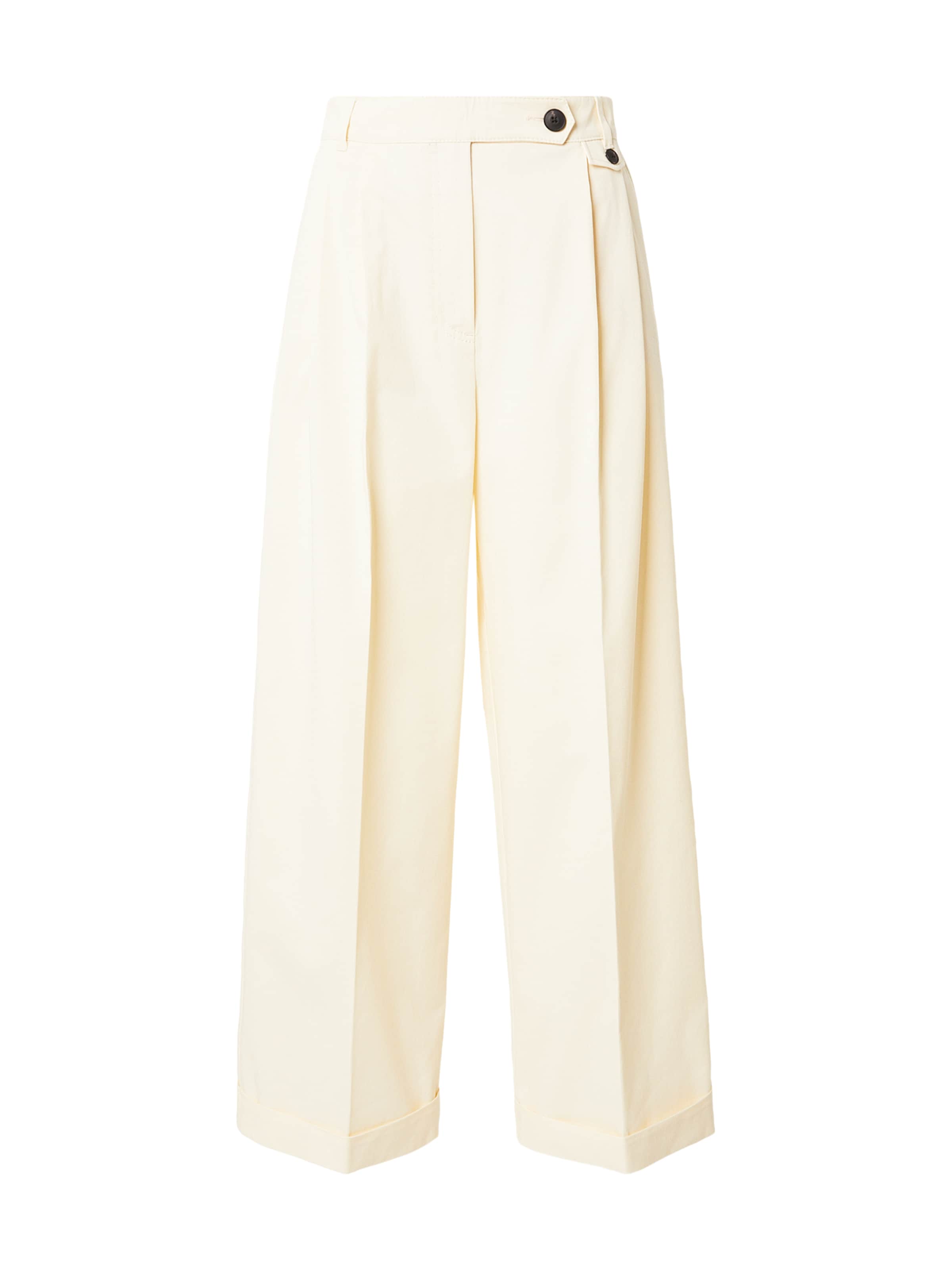 MAX&Co. Loose fit Pleat-front trousers 'Afone' in Beige: front