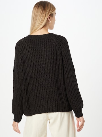 ABOUT YOU Knit cardigan 'Lina' in Black