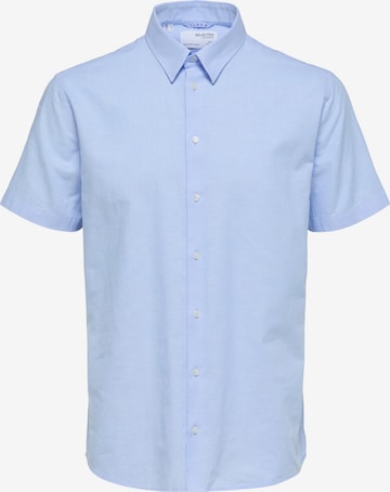 SELECTED HOMME Button Up Shirt in Blue: front