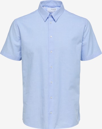 Chemise SELECTED en bleu : devant