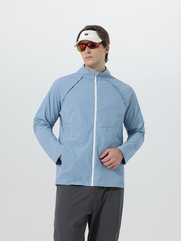 YOUTHUP Athletic Jacket 'Komfort' in Blue: front