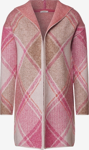 Cardigan CECIL en rose : devant