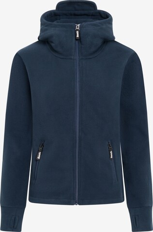 BENCH Fleece jas in Blauw: voorkant