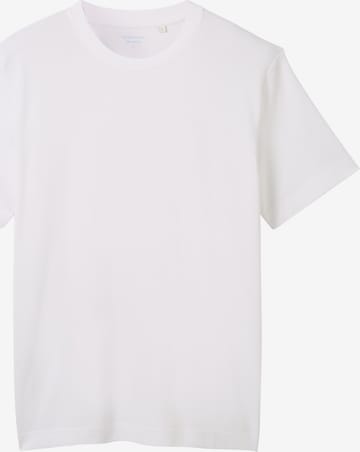 T-Shirt TOM TAILOR en blanc : devant