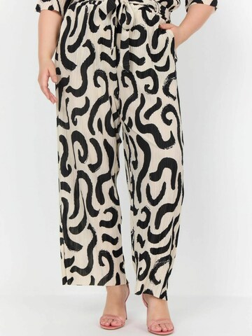 Loosefit Pantalon 'Frances 2' Wasabi Concept en beige : devant