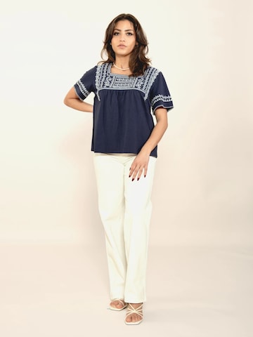 Odd Molly Shirts 'The Earth' i blå