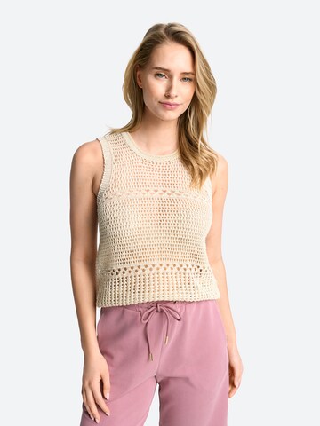 Top in maglia di Rich & Royal in beige: frontale