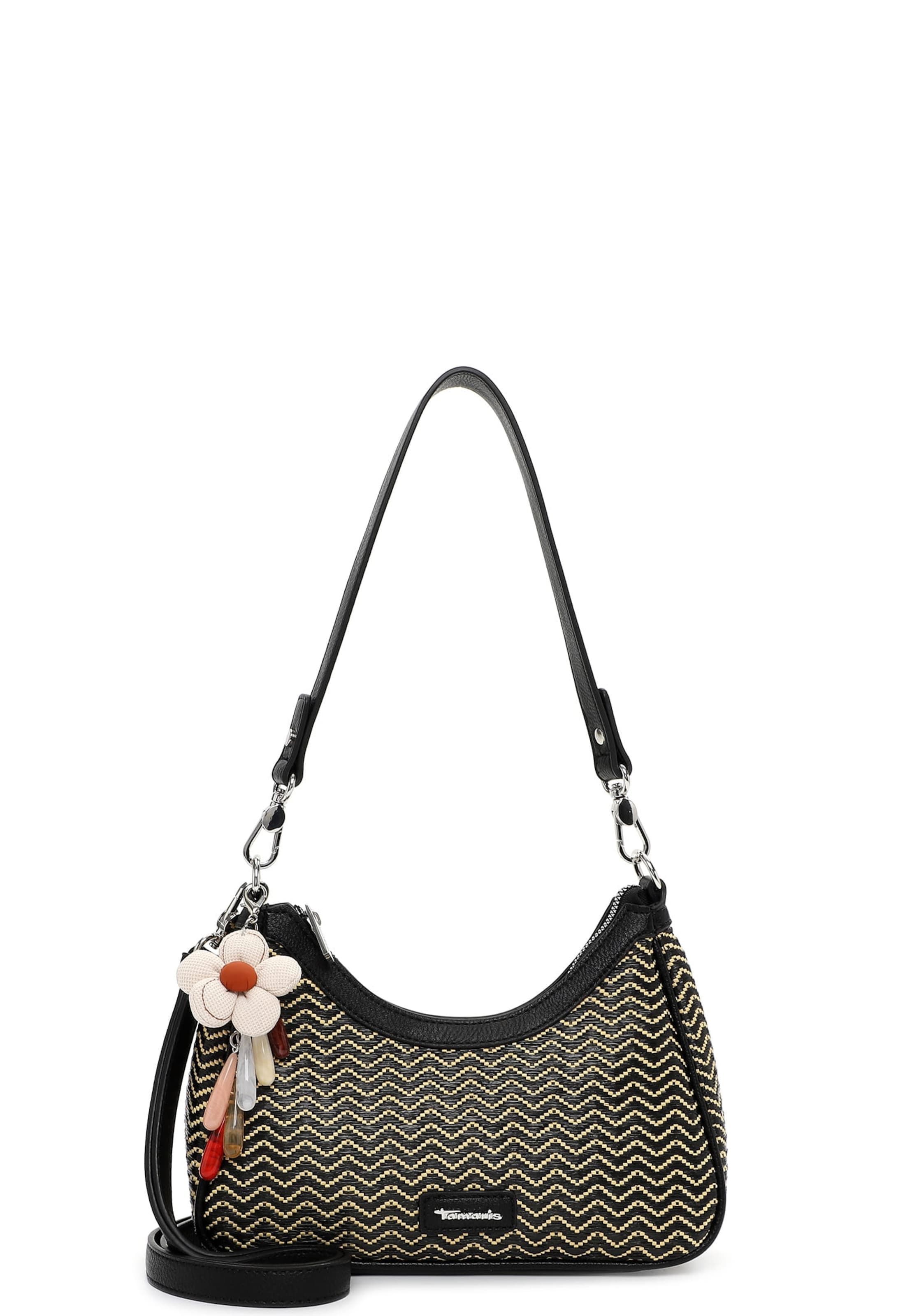 Poche ventrale 'Konstantina' Tamaris en noir : devant