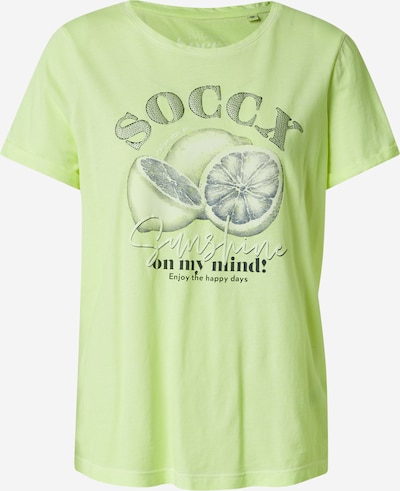 Soccx Majica u limeta zelena / bazalt siva / svijetlozelena / crna, Pregled proizvoda