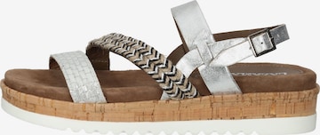 LAZAMANI Strap Sandals in Silver