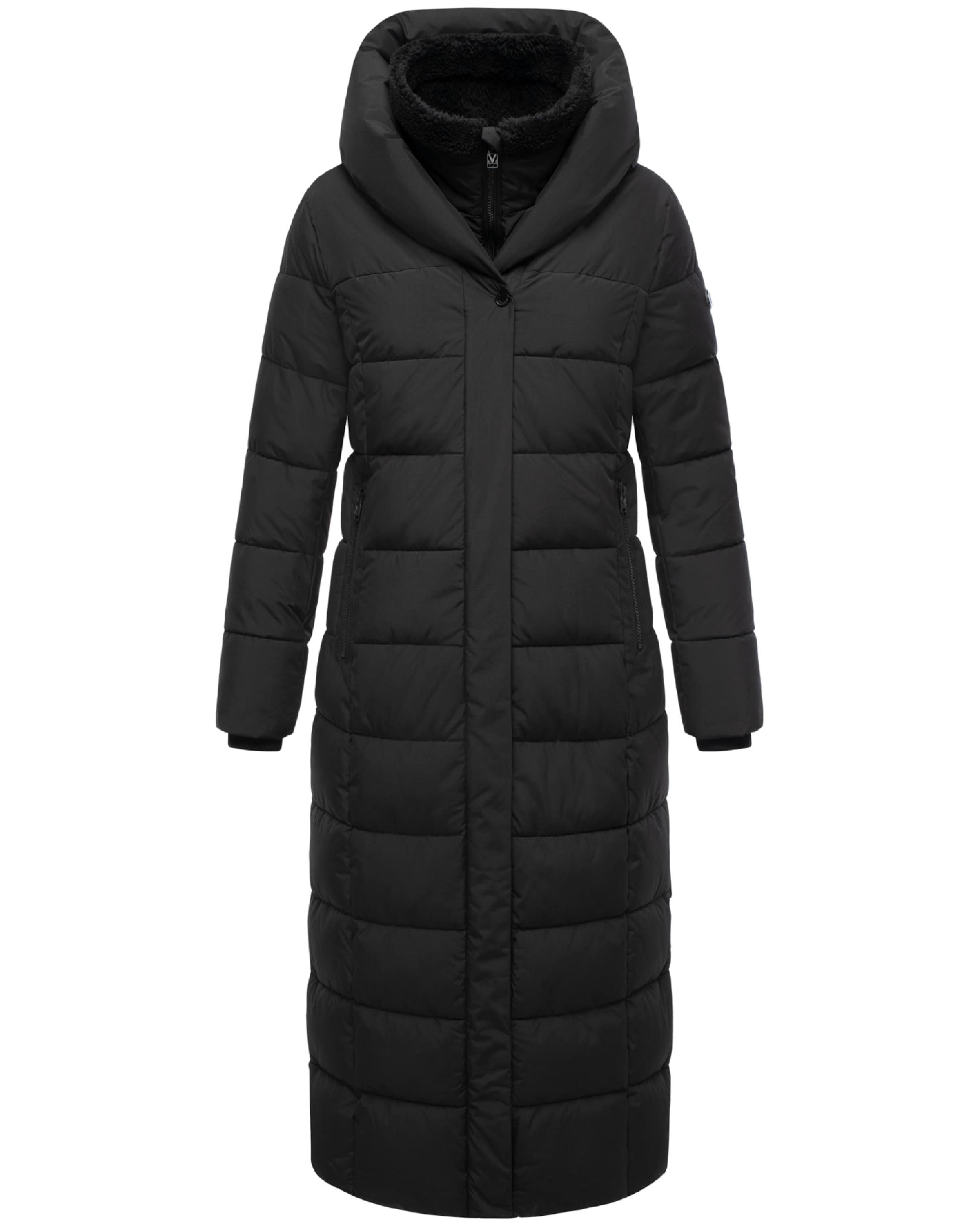 MARIKOO Χειμερινό παλτό 'Pakoraa 16' σε μαύρο: μπροστά