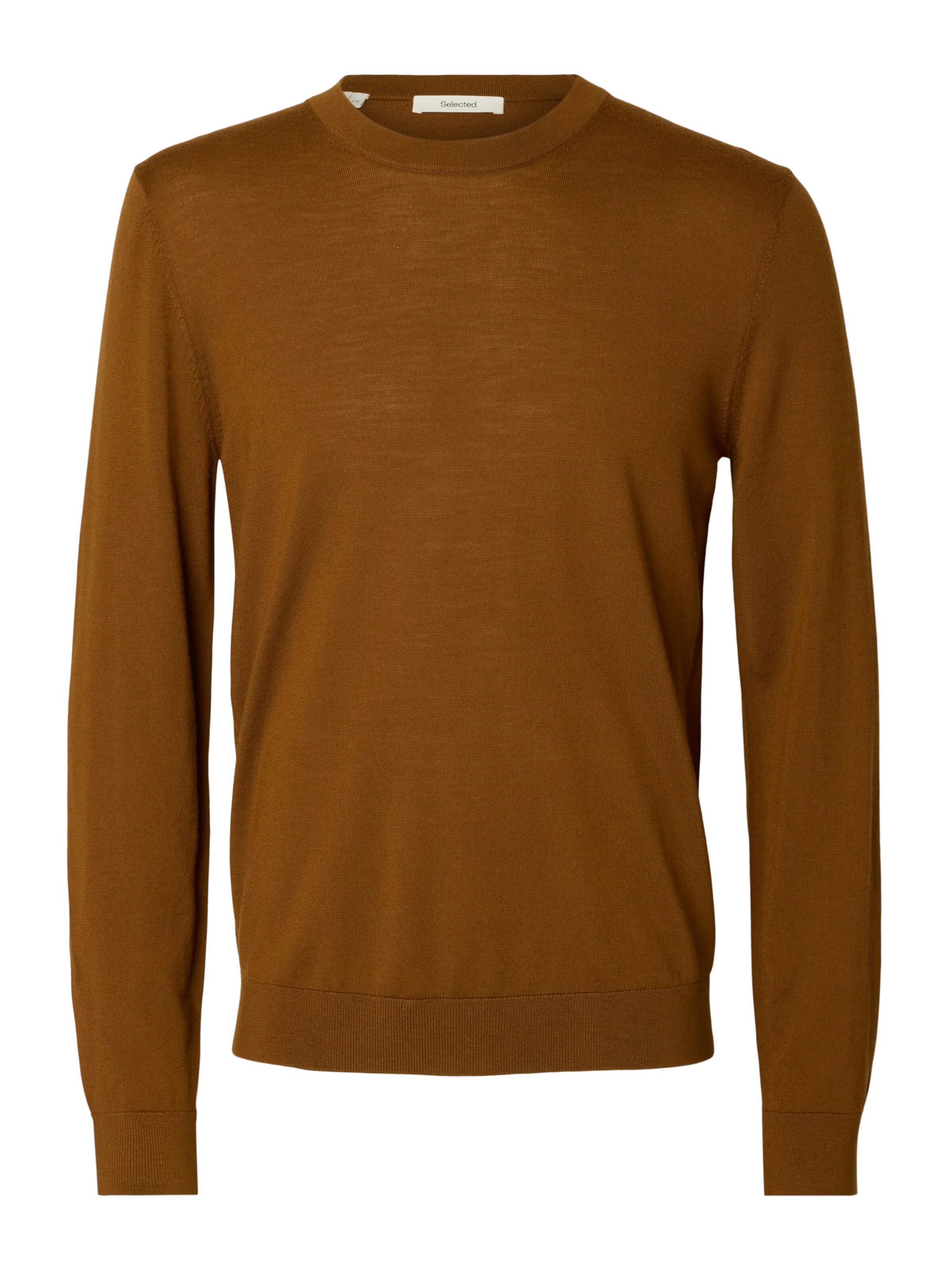 SELECTED Pullover 'SLHTray' in Braun: Vorderseite