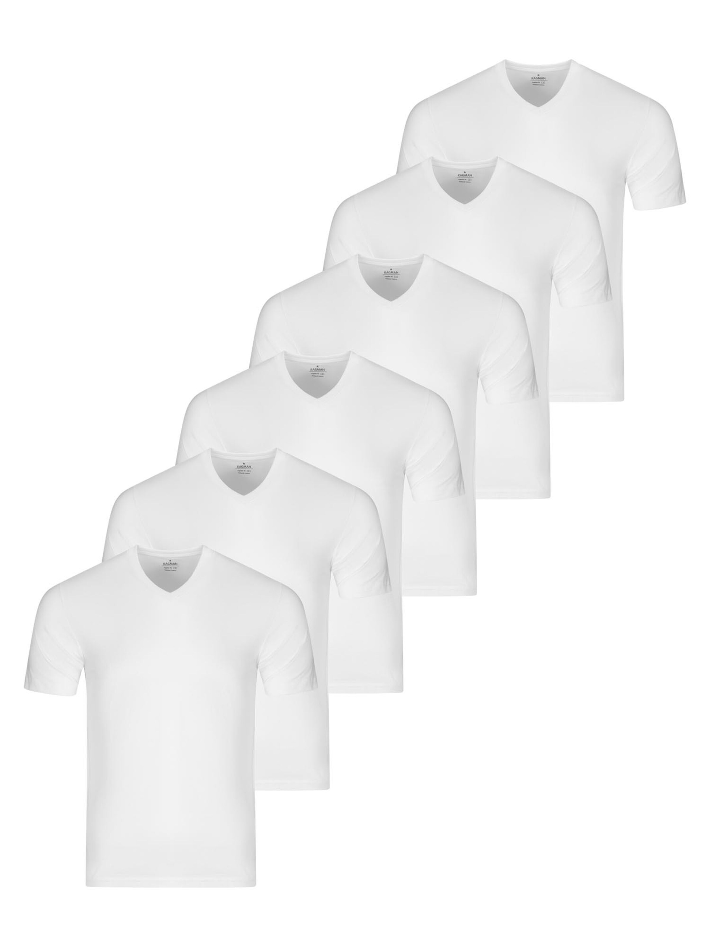 Ragman Undershirt 'Basic' in White: front