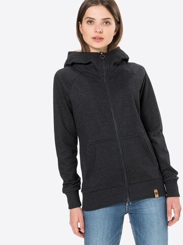 Fli Papigu Zip-Up Hoodie in Grey: front