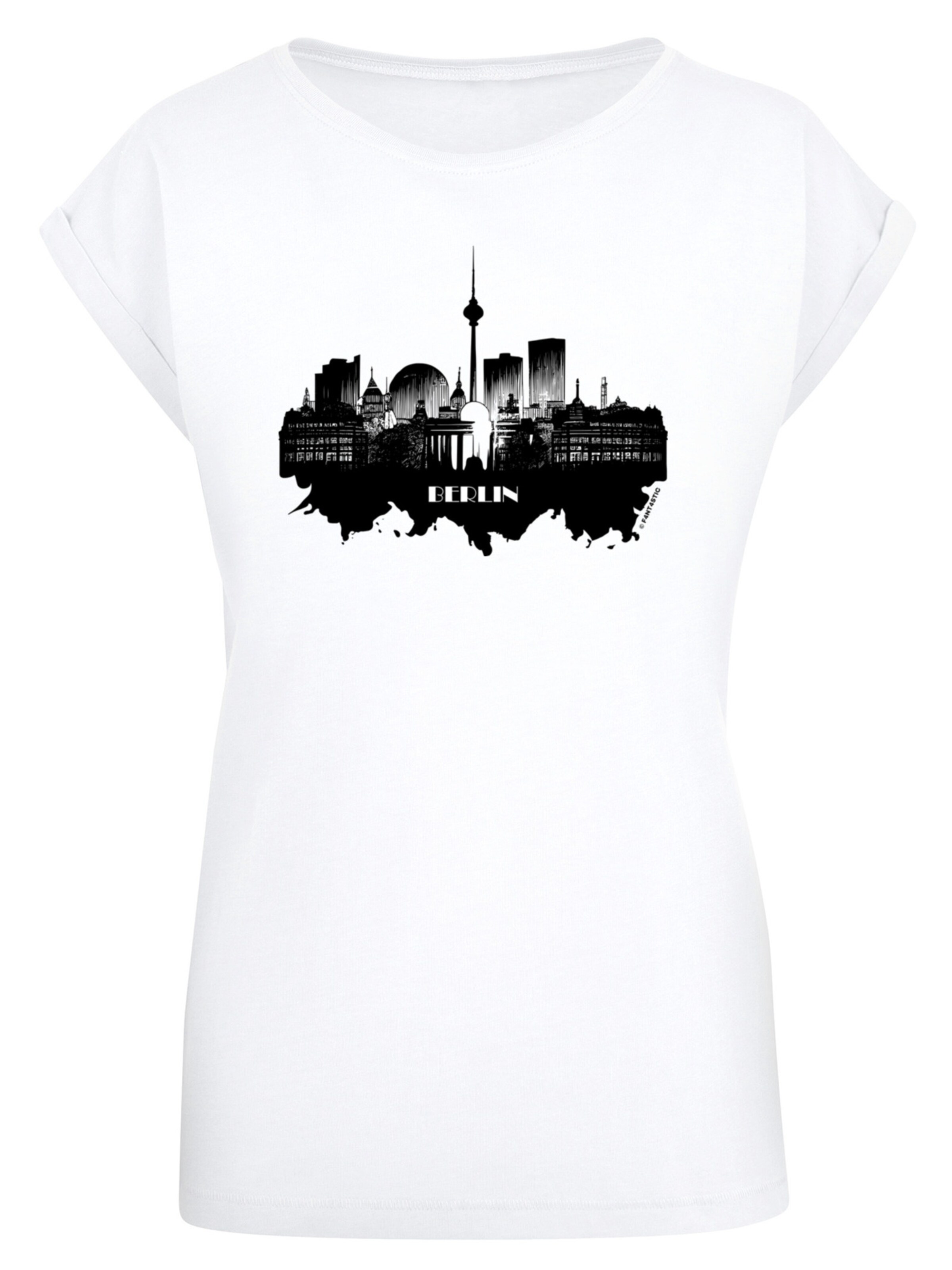 F4NT4STIC Shirt in Wit: voorkant