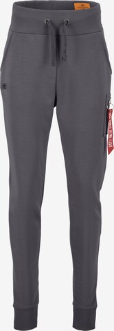 ALPHA INDUSTRIES Broek 'X-Fit' in Grijs: voorkant