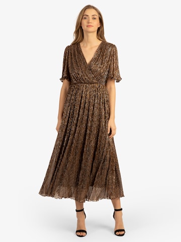 Robe de cocktail APART en bronze : devant