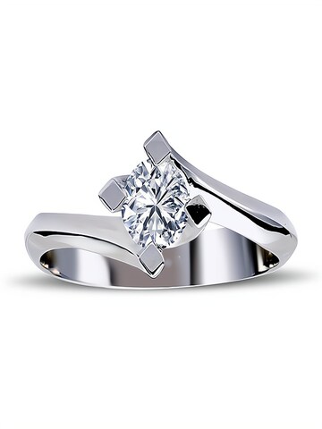 EinStein Diamant Ring in Silver: front
