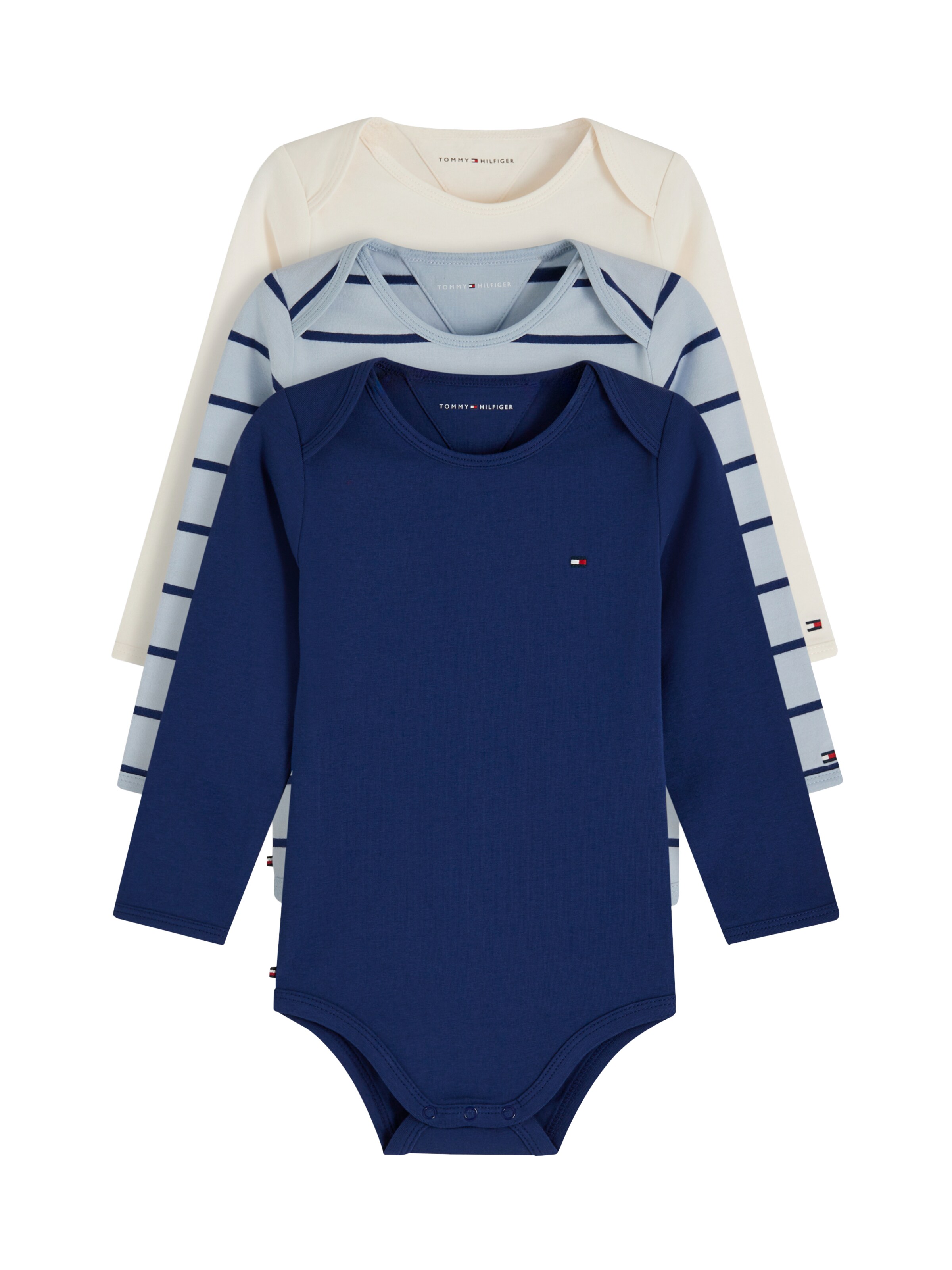 TOMMY HILFIGER Ползунки/боди в Бежевый: спереди