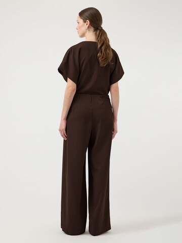 YAS Wide Leg Hose 'YASRania' in Braun