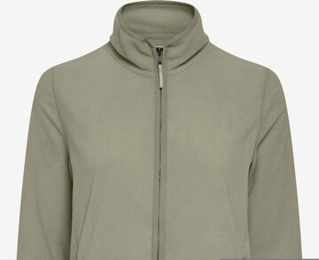 Oxmo Fleece jas 'Rikka' in Groen: voorkant