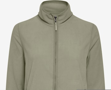 Oxmo Fleece Jacket 'Rikka' in Green: front