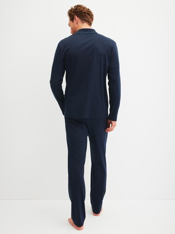 CALIDA Pyjama lang 'Relax Choice' in Blauw