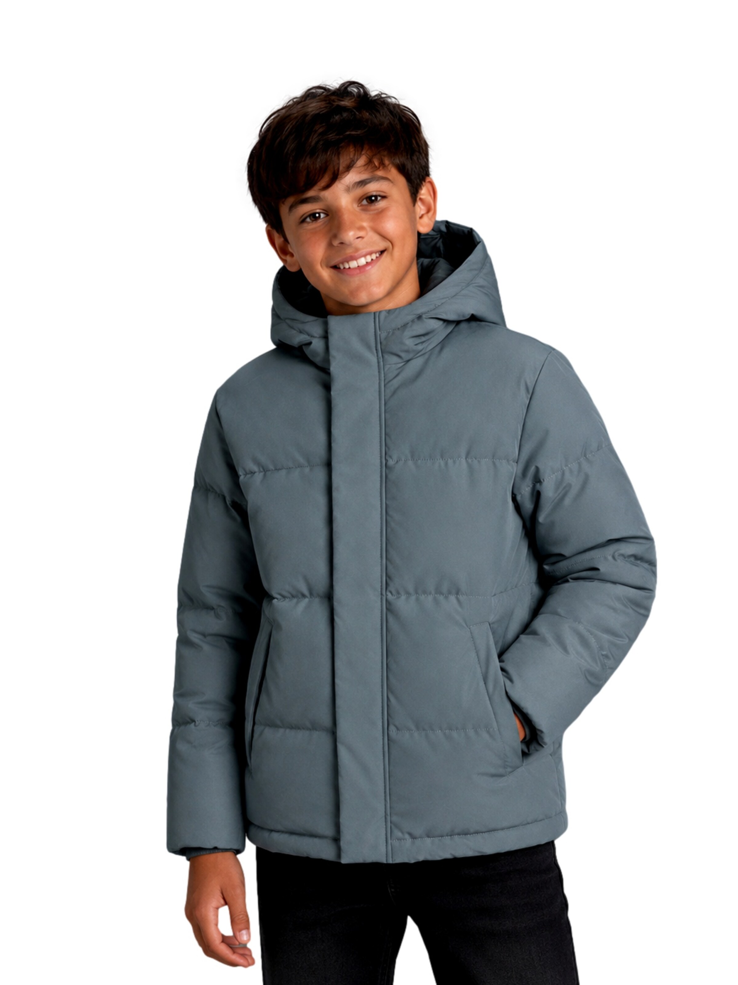 Jack & Jones Junior Зимно яке 'JJESoho' в синьо: отпред