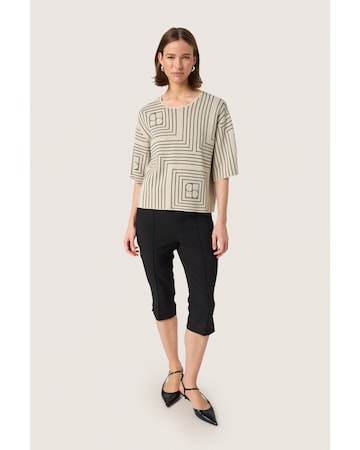 Pull-over 'Indianna Medea' SOAKED IN LUXURY en beige : devant