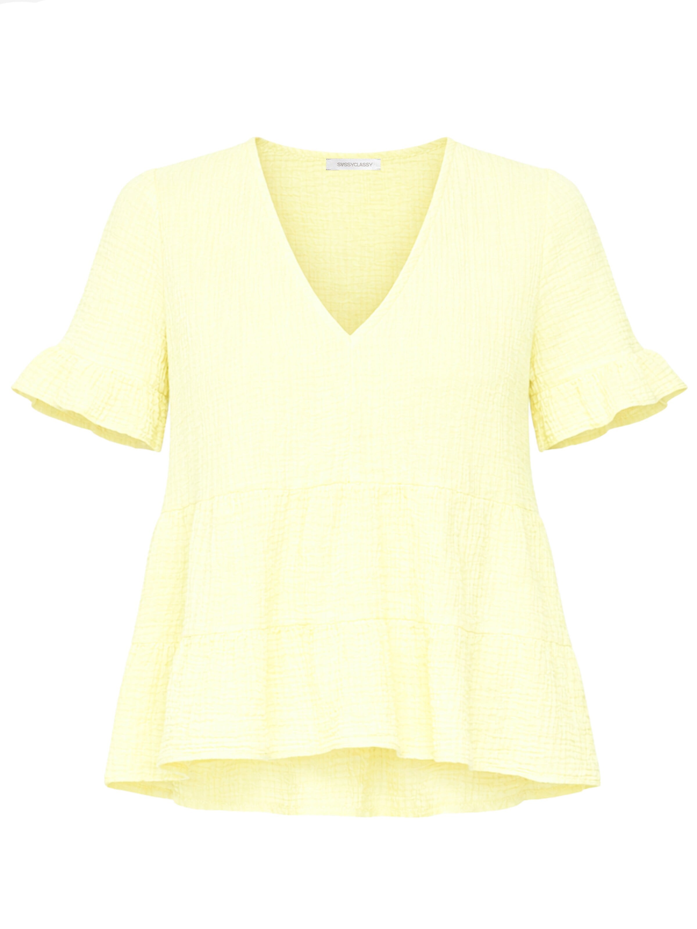 SASSYCLASSY Sweater in Yellow: front
