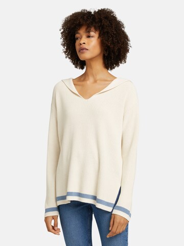 TOM TAILOR Sweater in Beige: front