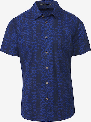 KOROSHI Slim fit Overhemd in Blauw: voorkant