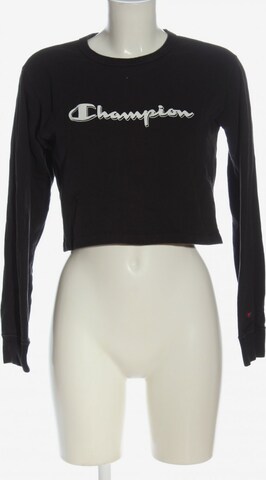 Champion Authentic Athletic Apparel Sweatshirt & Zip-Up Hoodie in S in Black: front