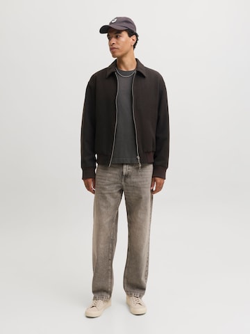 JACK & JONES Loosefit Τζιν 'JJIEDDIE JJCREW' σε γκρι