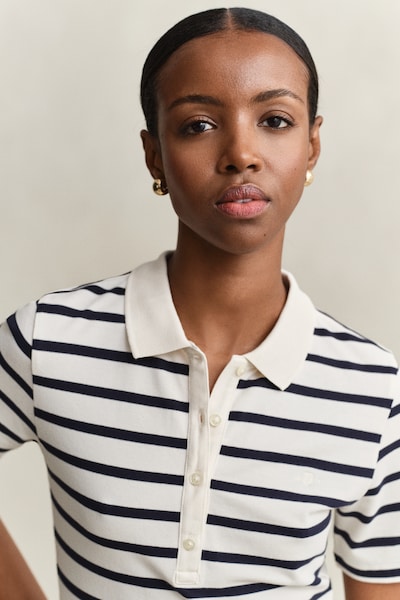 GANT Shirt in S in de kleur Navy / Wit, Productweergave