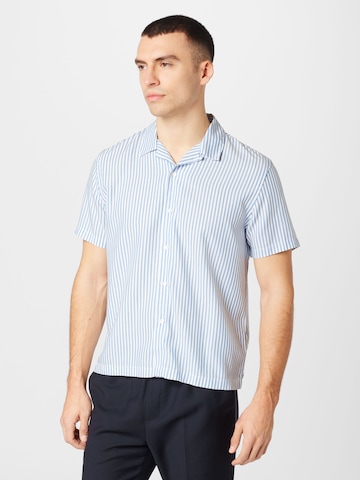 Harmony Paris Regular fit Button Up Shirt 'CHRISTOPHE' in Blue: front