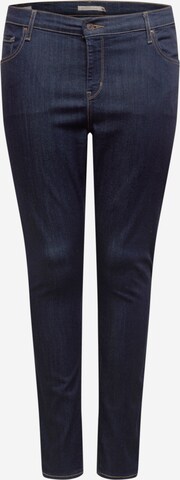 Levi's® Plus Skinny Jeans '721 PL Hi Rise Skinny' in Blauw: voorkant