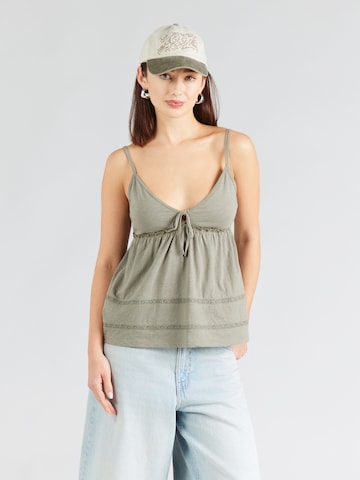 HOLLISTER Top in Groen: voorkant
