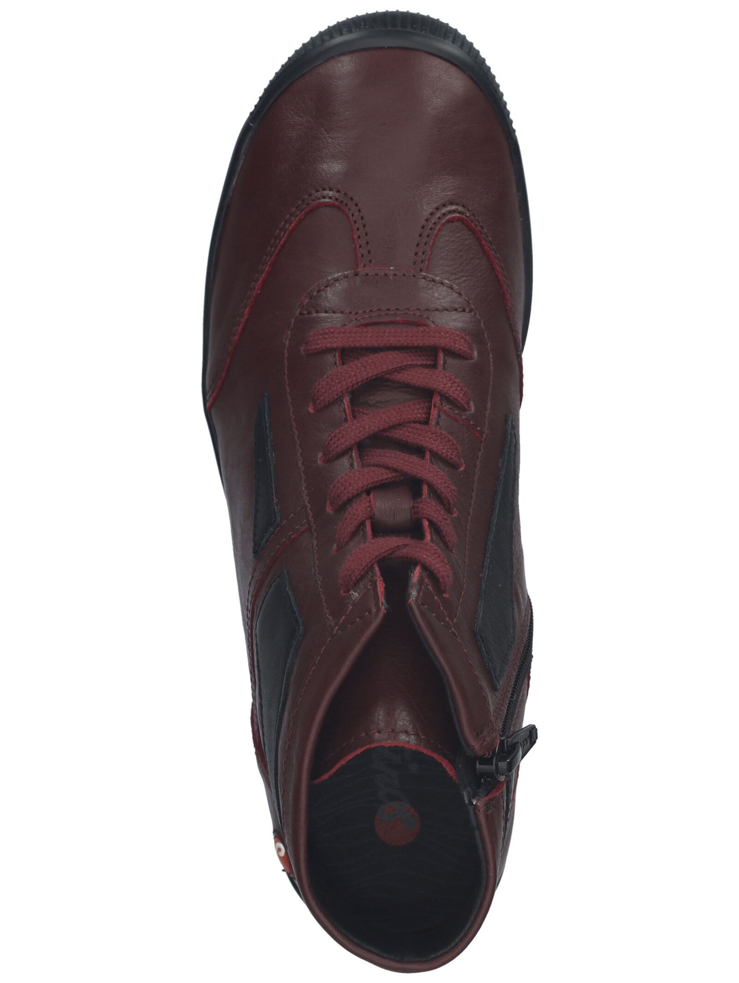 Softinos Lace-up bootie in Red